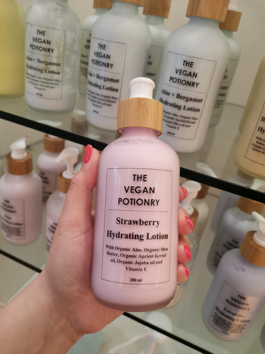 Strawberry Hydrating Lotion | The Vegan Potionry