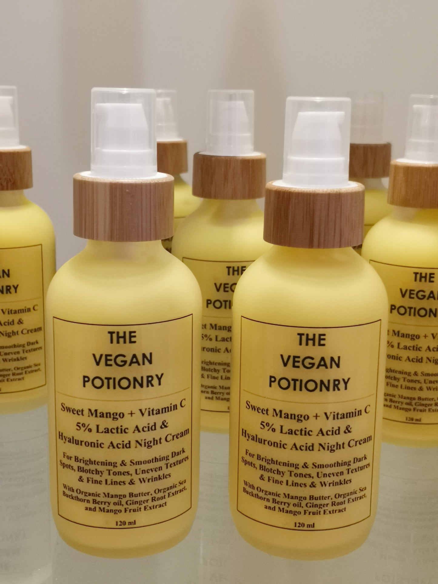 Sweet Mango Vitamin C + 5% Lactic Acid & Hyaluronic Acid Night Cream I The Vegan Potionry