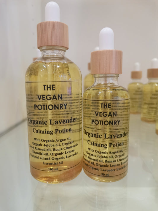 Organic Lavender Calming Potion I Lavender Infused Herbal oil Serum | The Vegan Potionry