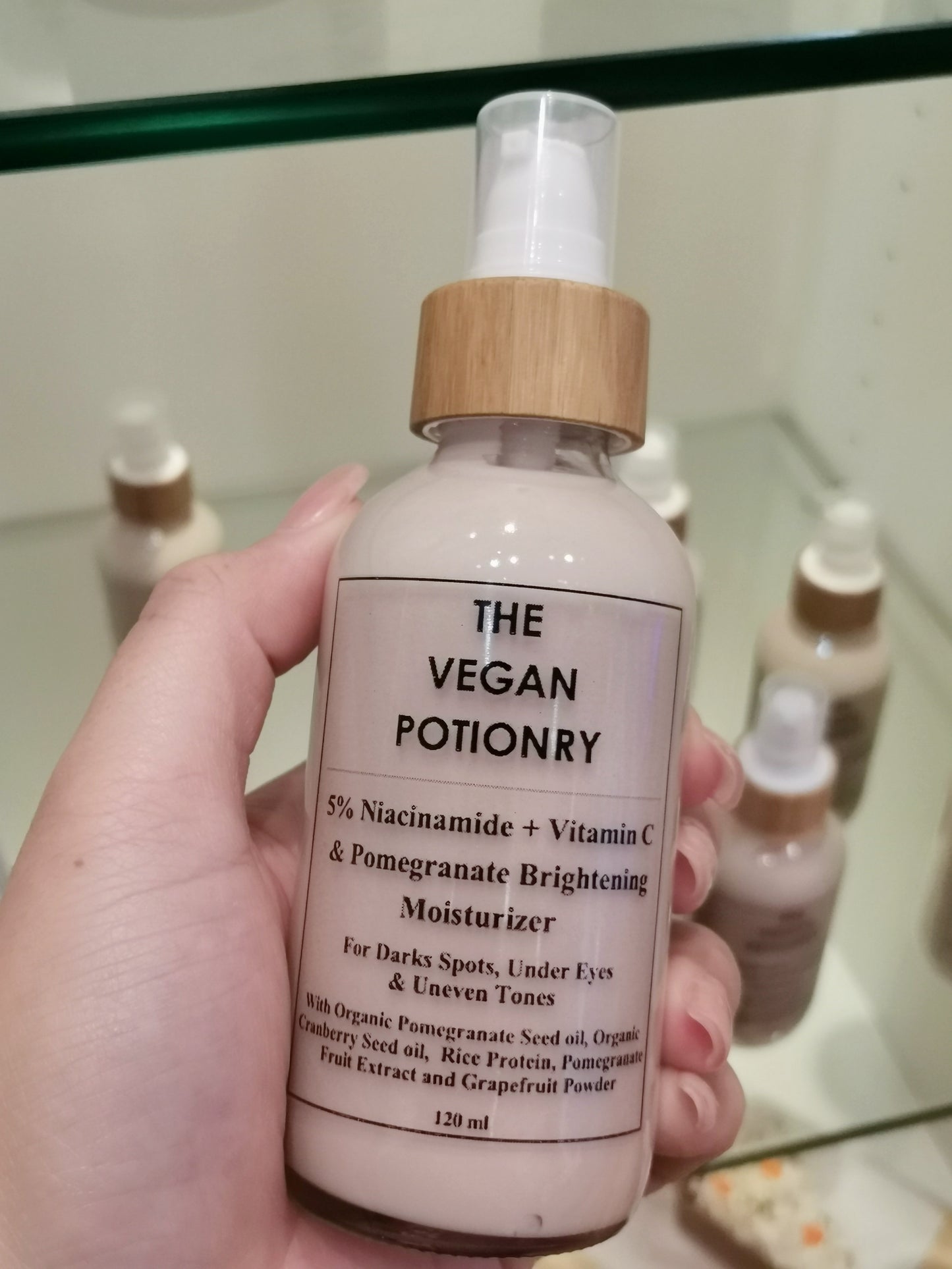 5% Niacinamide + Vitamin C &  Pomegranate Brightening Moisturizer I The Vegan Potionry