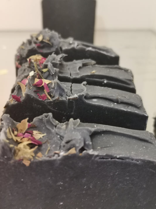 Acne Charcoal Soap Bar | Palm Free Soap Bars I Fragrance Free & Essential oil Free I THE VEGAN POTIONRY