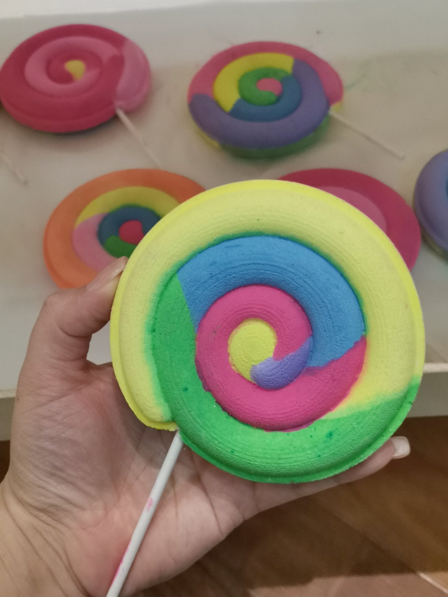 Lollipop Bath Bombs with Toys inside | The Vegan Potionry