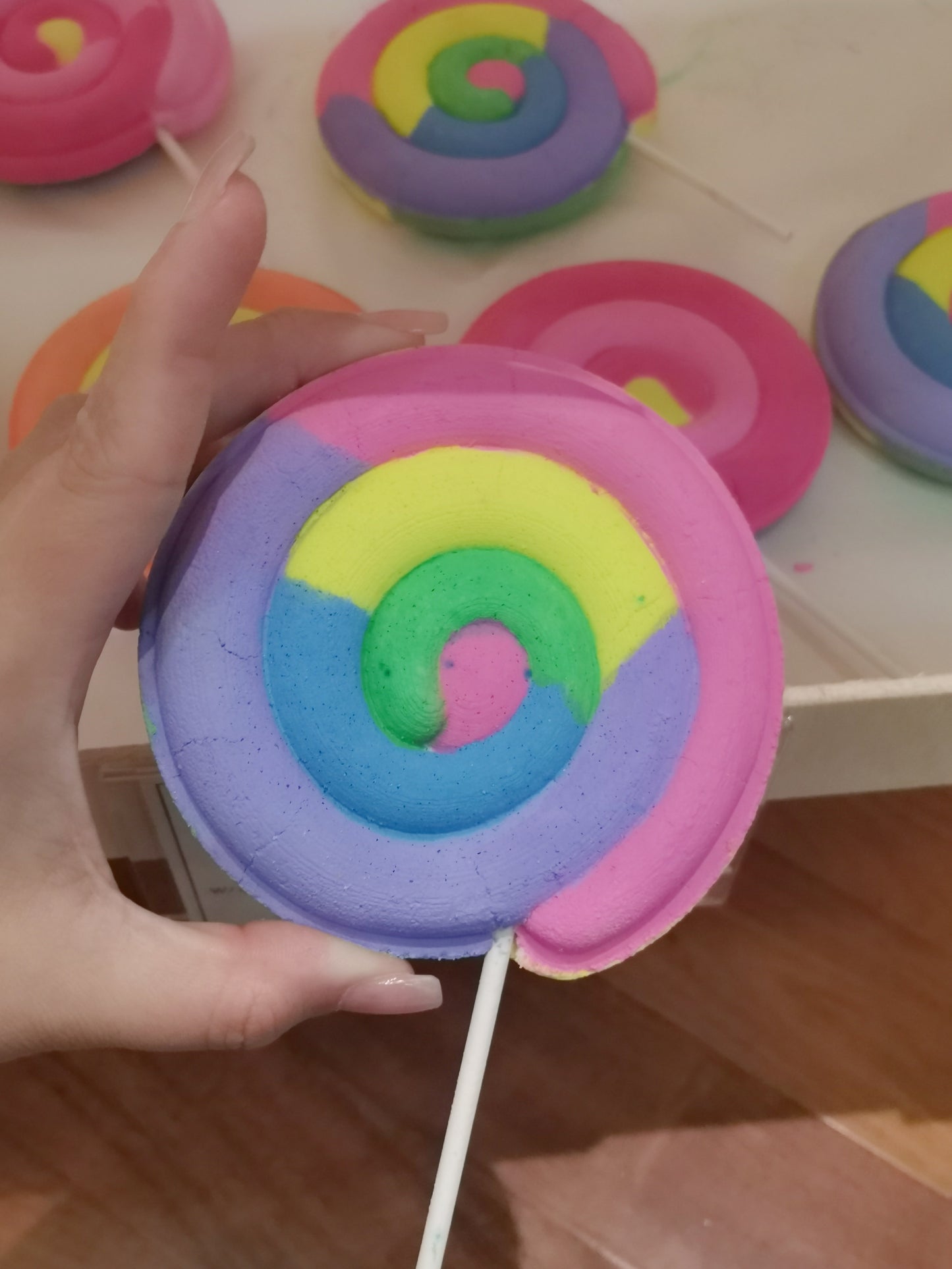 Lollipop Bath Bombs with Toys inside | The Vegan Potionry