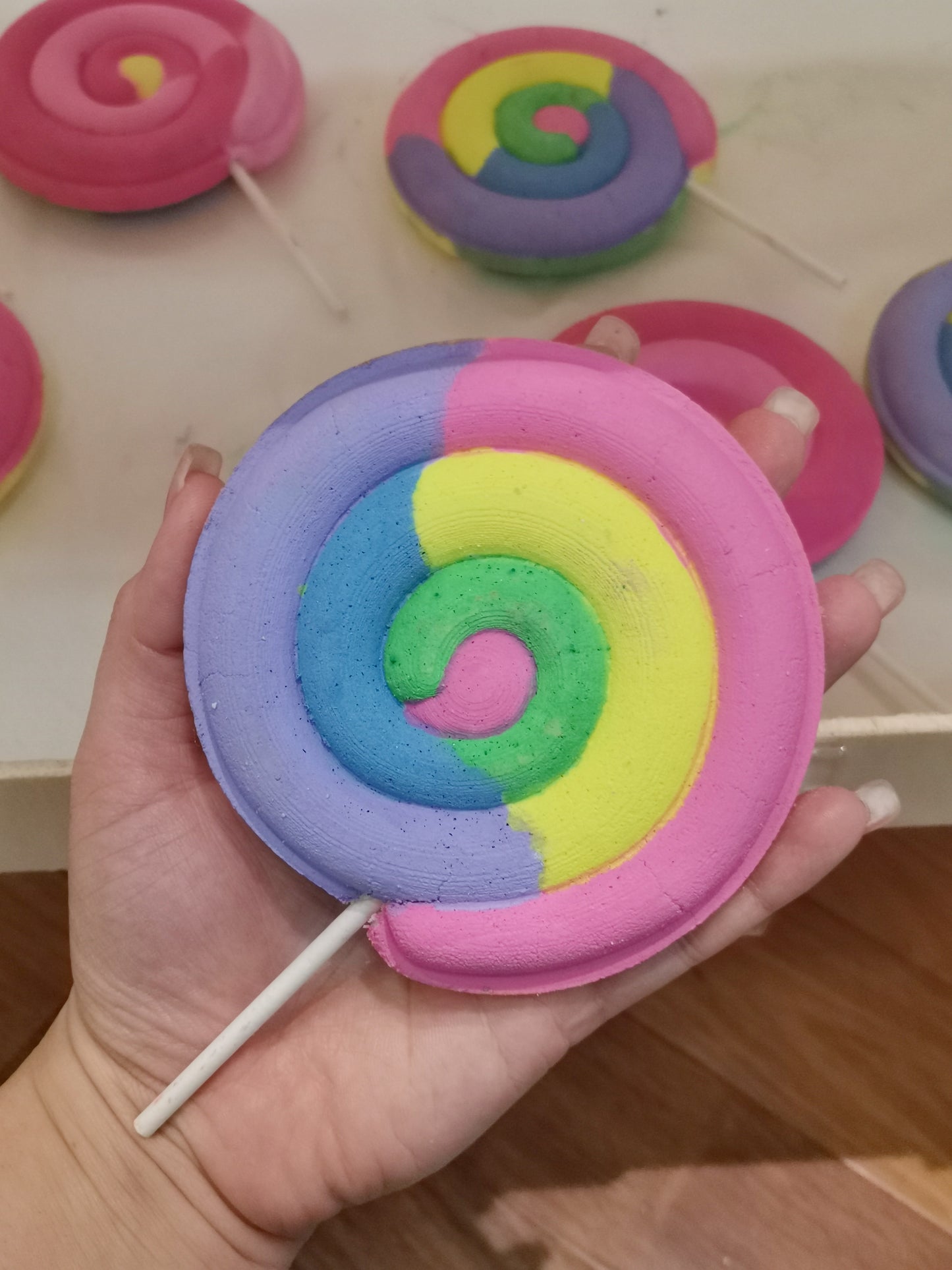 Lollipop Bath Bombs with Toys inside | The Vegan Potionry