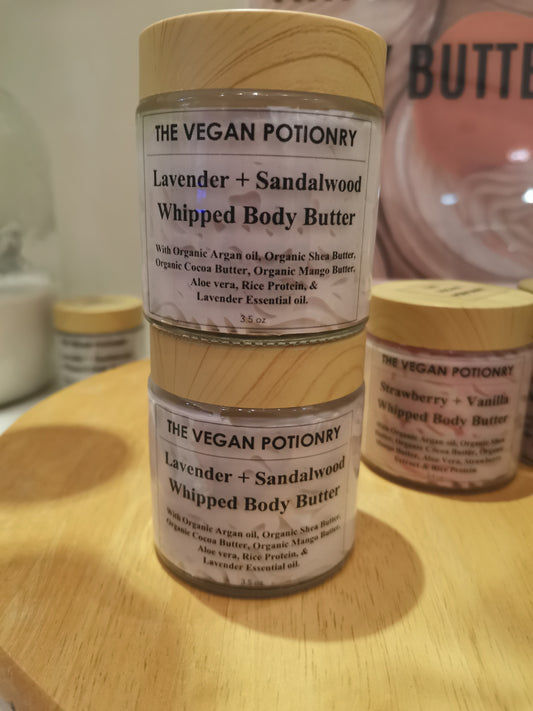 Lavender + Sandalwood Whipped Body Butter | Tripple Butter Body Butter I The Vegan Potionry (Copy)