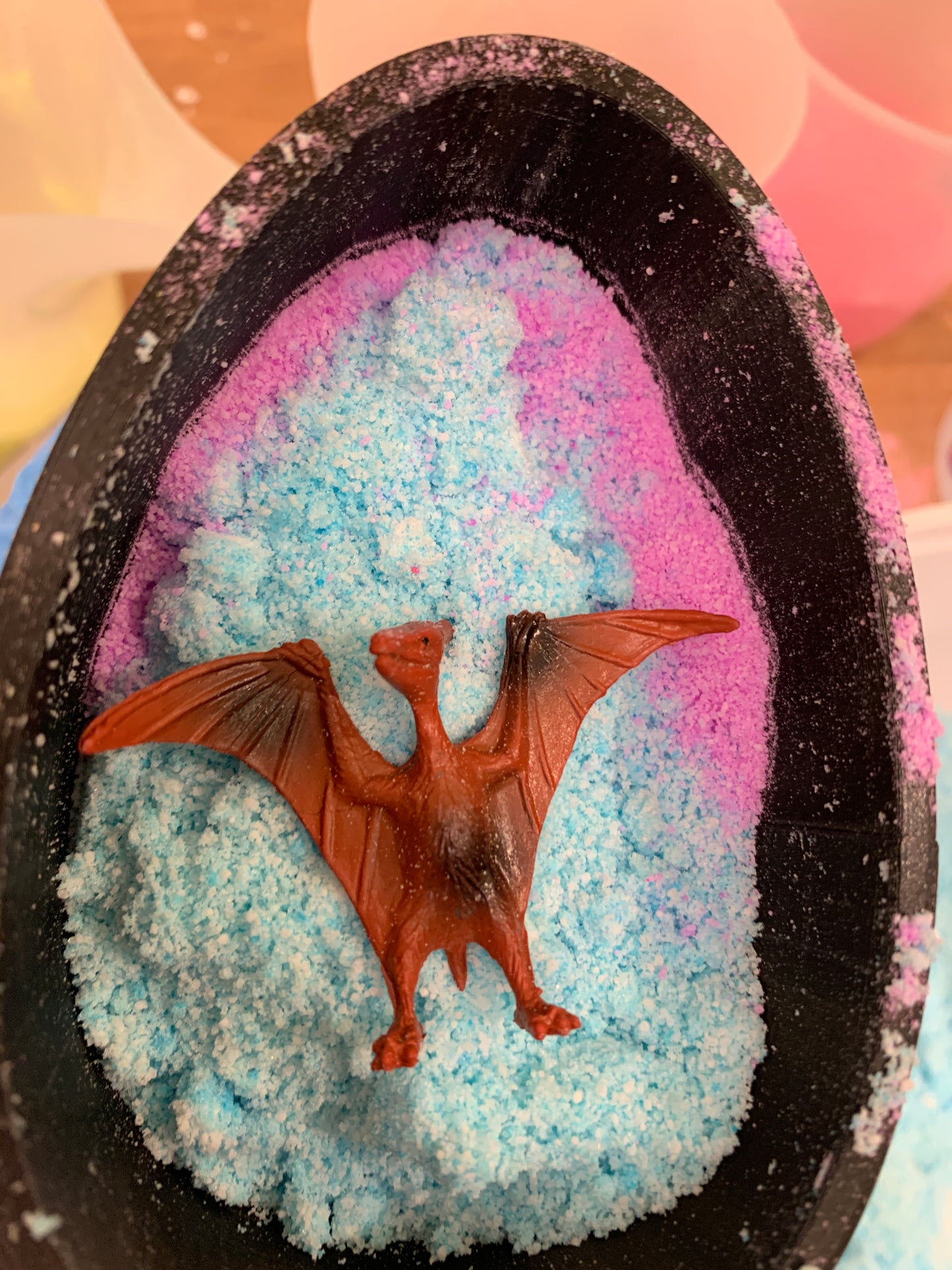 Dino Egg Bath Bombs with Dinosaur Toys Inside | The Vegan Potionry |